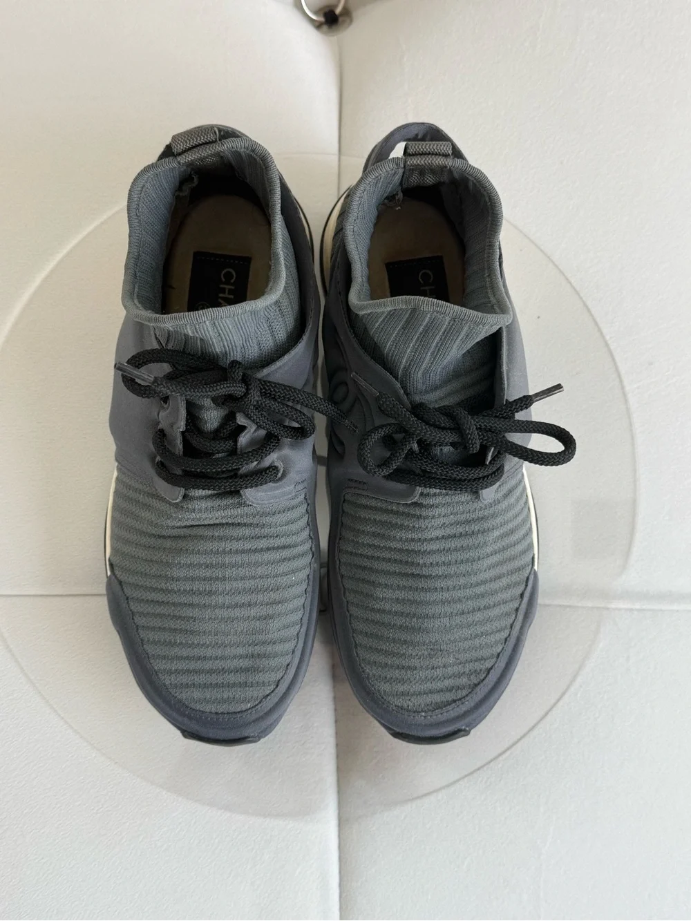 CHANEL stylish gray